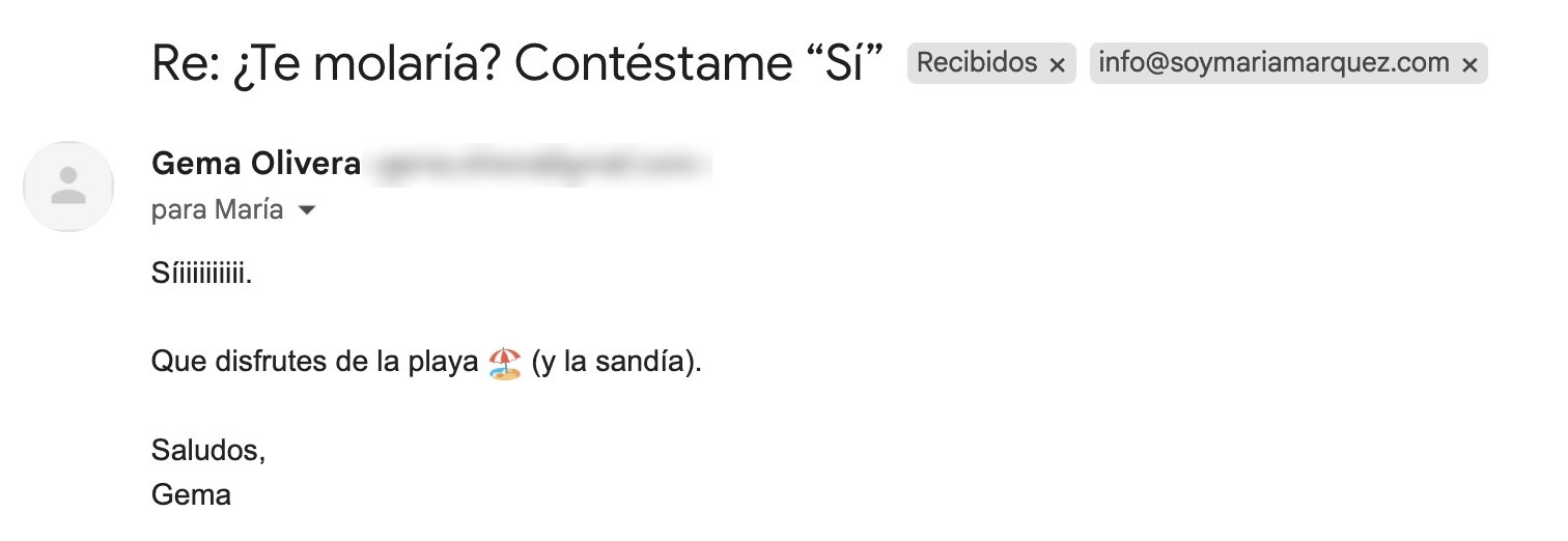 Respuesta a la newsletter 9