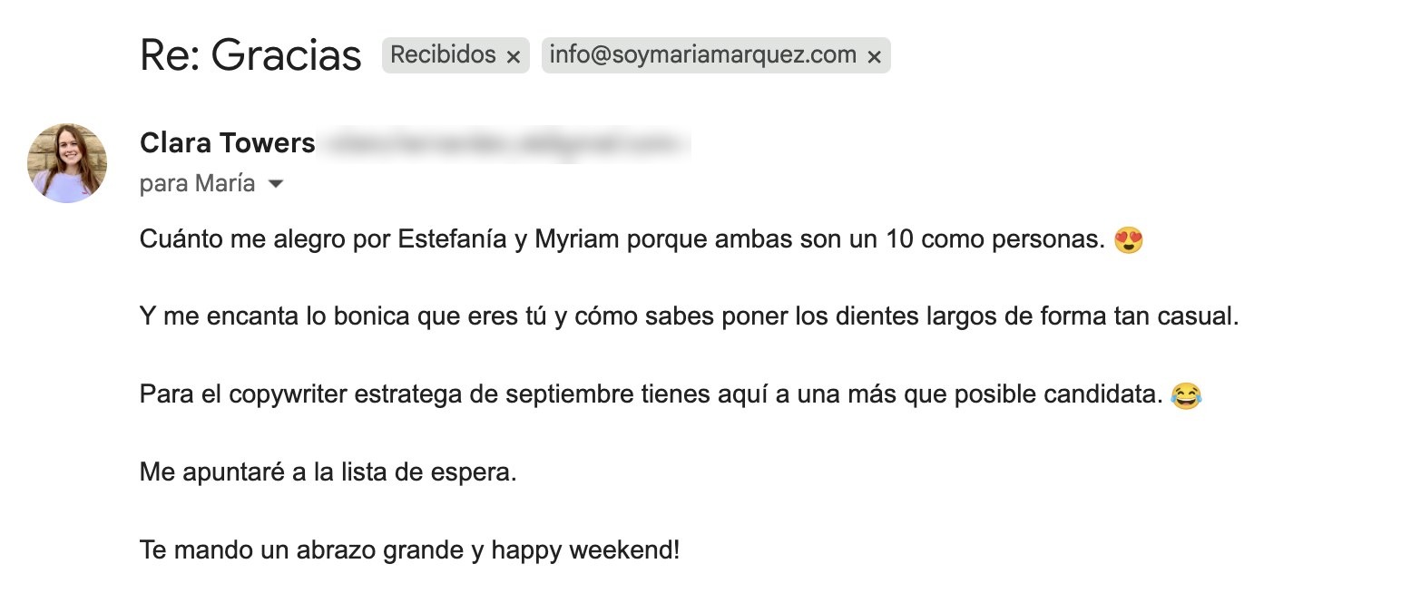 Respuesta a la newsletter 4